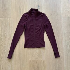 White Fox Active Jacket Race To You Size XS Merlot Burgundy